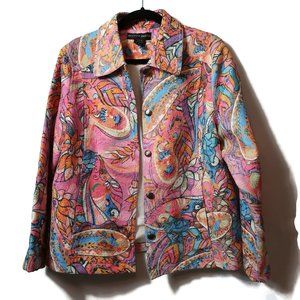 Mirror Image Jacket Blazer Paisley/Floral XL